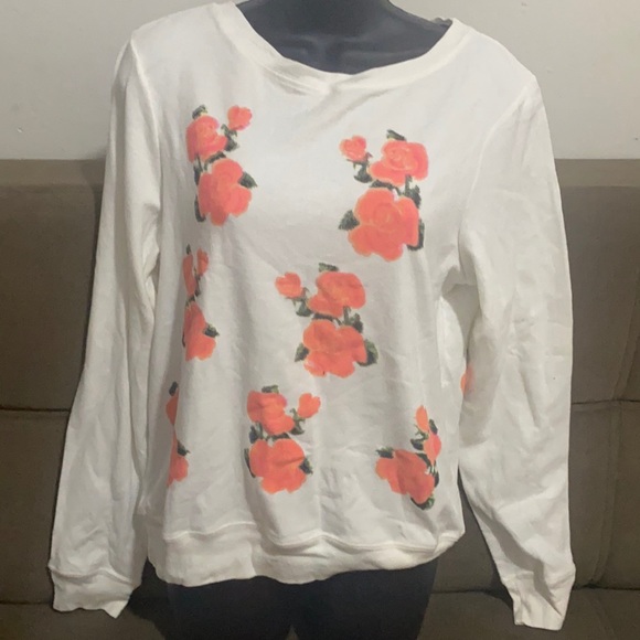 white suede with flowers - Picture 1 of 3